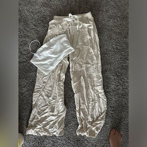 New SHEIN linen pant plus tube top size S